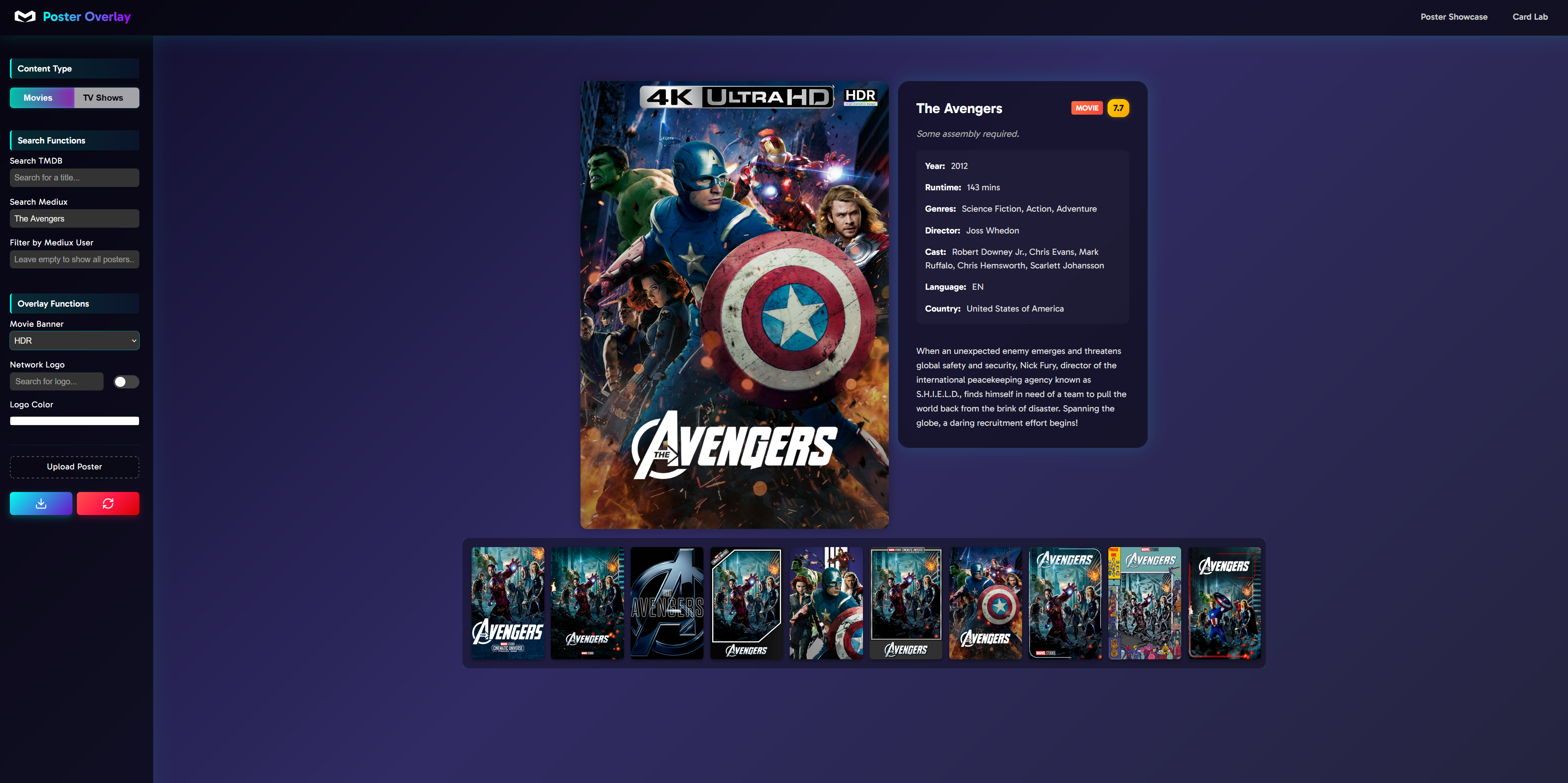 Poster Overlay Example